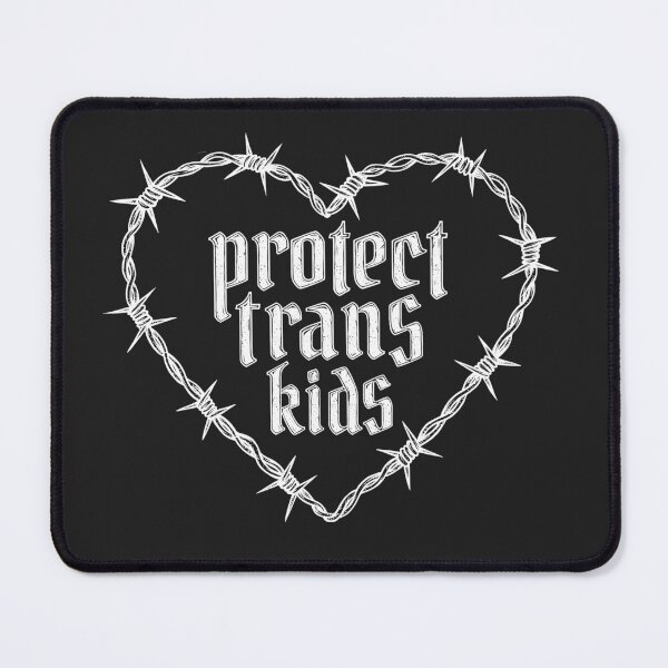 Item preview, Protect Trans Kids - Barbed Wire Heart (White Variant) designed and sold by darkwonderbrand.