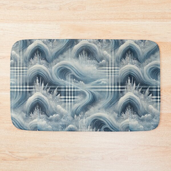 Item preview, Polar Ice Plaid: A Frozen Wonderland Pattern designed and sold by Meta2Physical.