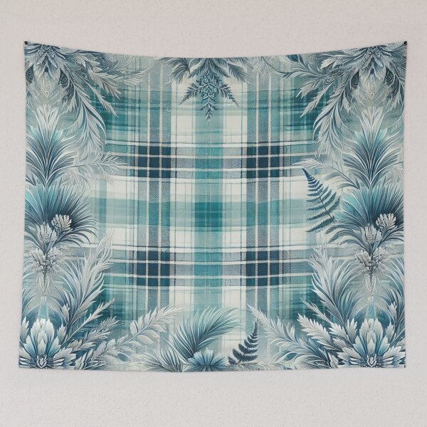 Item preview, Glacier Blue Plaid: A Frozen Elegance Pattern designed and sold by Meta2Physical.