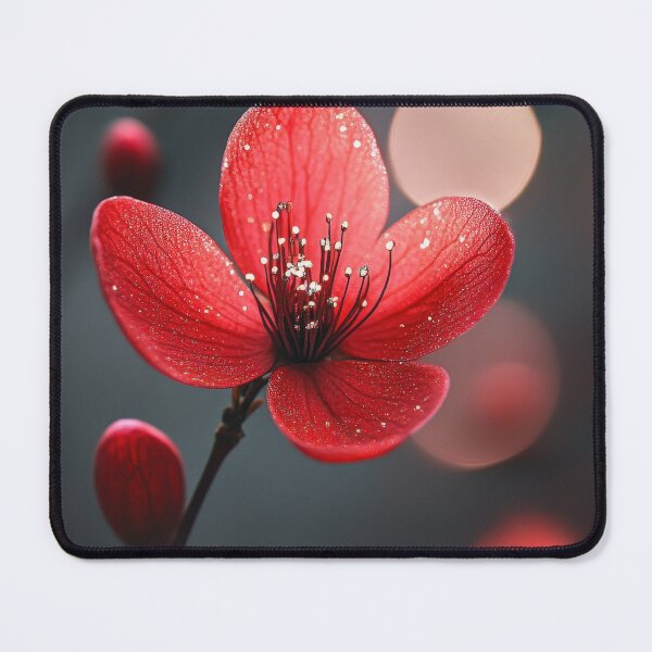 Item preview, Red Flower and Bokeh. designed and sold by RGShirtWorks.