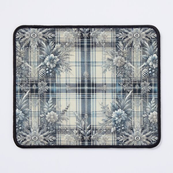 Item preview, Frosted Snow Plaid: A Winter Wonderland Pattern designed and sold by Meta2Physical.