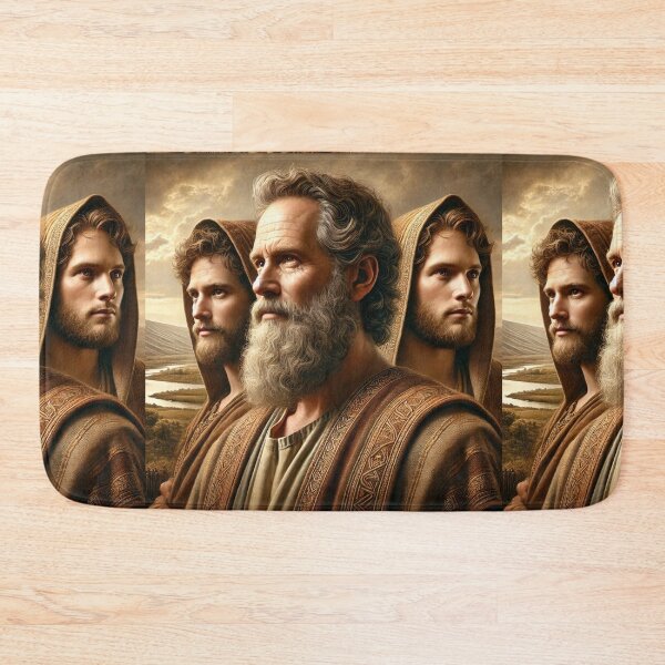 Item preview, "Noah and His Three Sons" – The Lineage of Righteousness Verse: Genesis 6:10 (KJV) designed and sold by Meta2Physical.
