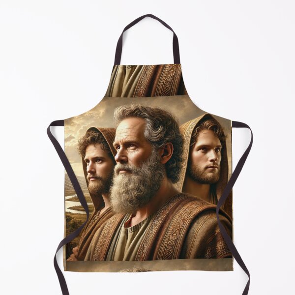 Item preview, "Noah and His Three Sons" – The Lineage of Righteousness Verse: Genesis 6:10 (KJV) designed and sold by Meta2Physical.