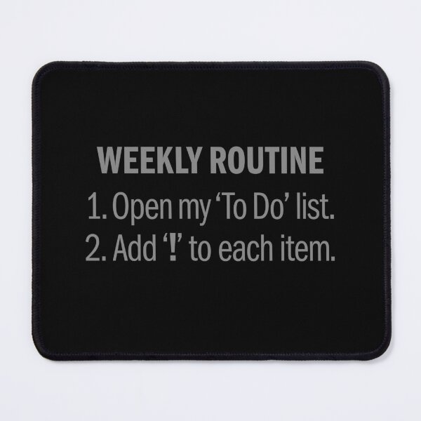 Item preview, Weekly routine. v.1 designed and sold by x1brett.