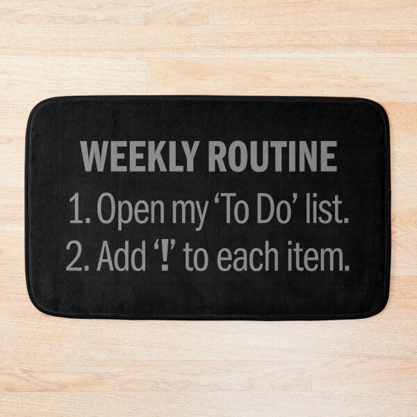 Item preview, Weekly routine. v.1 designed and sold by x1brett.