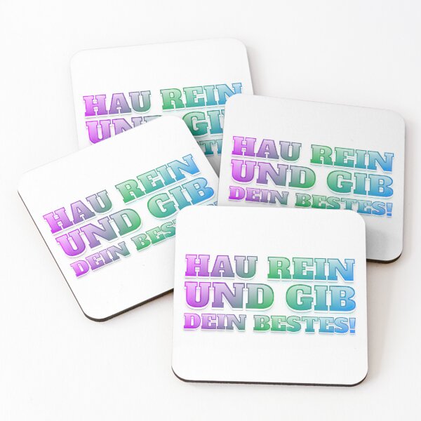 Item preview, HAU REIN UND GIB DEIN BESTES! designed and sold by RvinJo8.