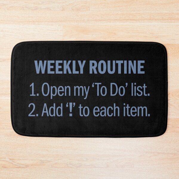 Item preview, Weekly routine. v.3 designed and sold by x1brett.