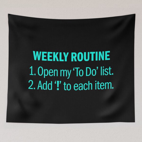 Item preview, Weekly routine. v.2 designed and sold by x1brett.