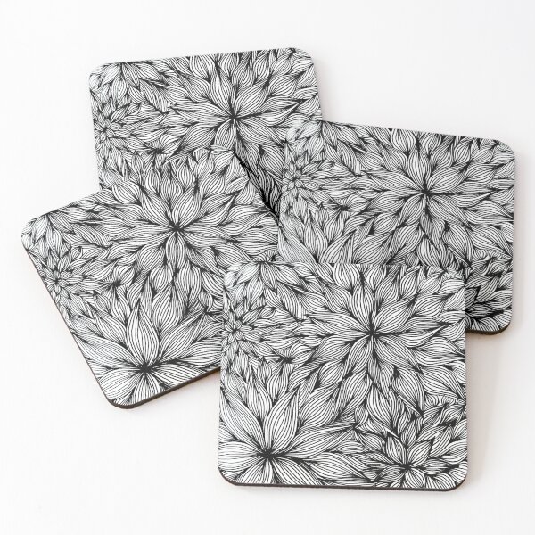 Item preview, Hand-drawn Floral Abstraction designed and sold by MarinaBlackArt.