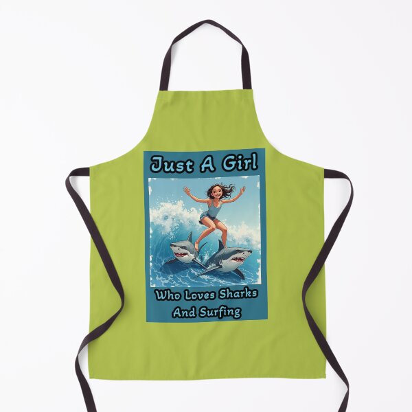 Item preview, Just A Girl Who Loves Sharks And Surfing designed and sold by GoDare.