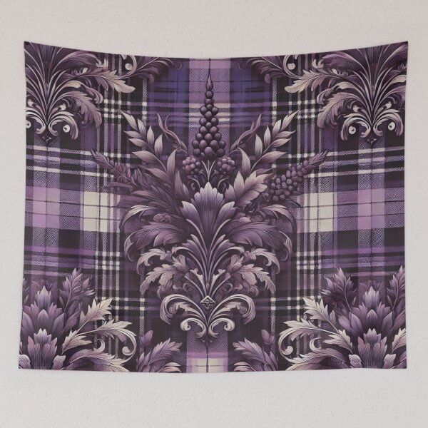 Item preview, Royal Majesty Plaid: A Luxurious Purple Tartan designed and sold by Meta2Physical.