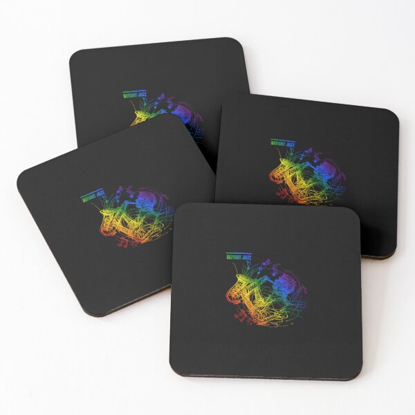 Item preview, Severance, Defiant Jazz, Classic pride flag graphic, jazz player with flying notes graphic, severance tv, jazz player, music lovers,  designed and sold by PrideBeProud.