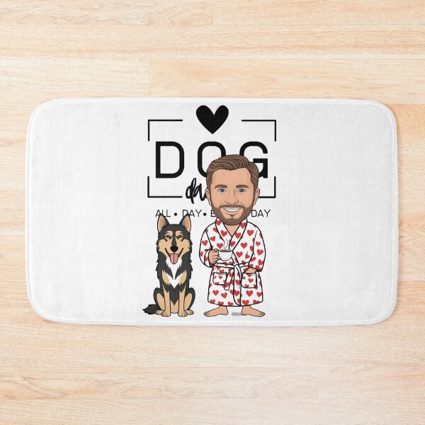 Item preview, Dog Dad All Day Every Day – Cozy Morning with a Czechoslovakian Wolfdog designed and sold by GoodyPaws.