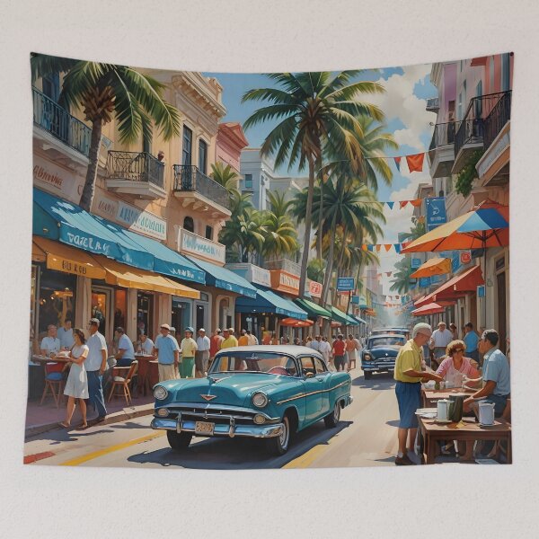 Item preview, Little Havana, Miami: Vibrant Cuban Street Scenes designed and sold by LSVart.