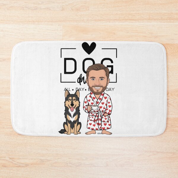 Item preview, Dog Dad All Day Every Day – Cozy Morning with a Czechoslovakian Wolfdog designed and sold by GoodyPaws.