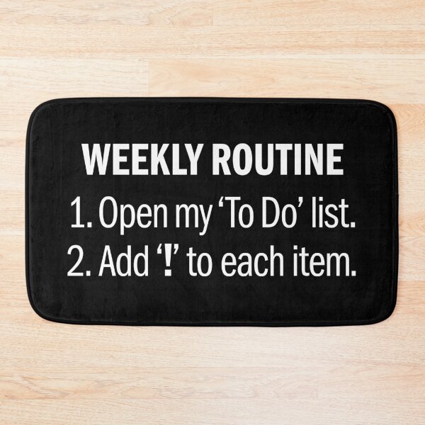 Item preview, Weekly routine. v.4 designed and sold by x1brett.