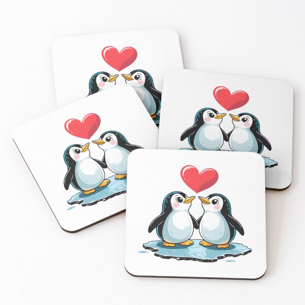 Item preview, Penguins in Love with Heart designed and sold by BearsAndSkulls.