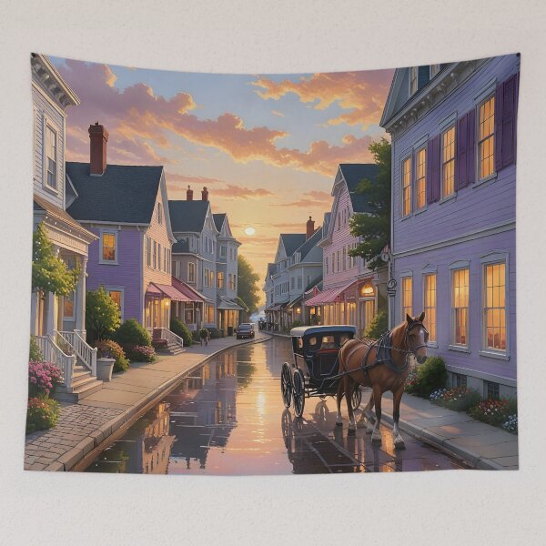 Item preview, Mackinac Island, Michigan: Sunset Victorian Charm designed and sold by LSVart.