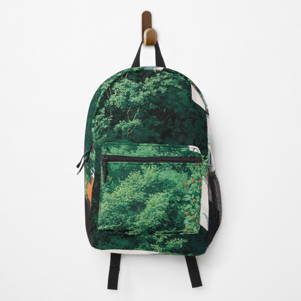 Item preview, Cozy Japanese Anime Balcony in the lush green Forest in Tokyo designed and sold by regnumsaturni.