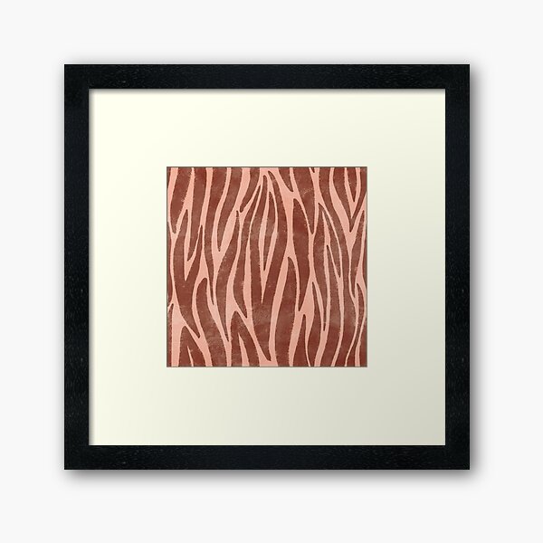 Item preview, Zebra stripes in mocha mousse brown and pink designed and sold by SJAPhoto.