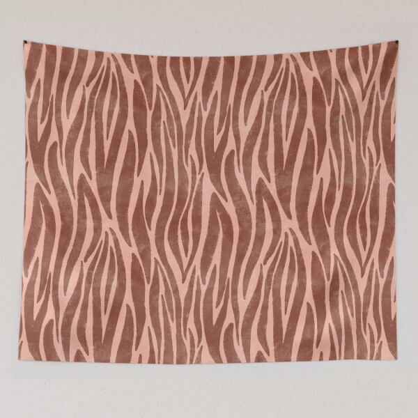 Item preview, Zebra stripes in mocha mousse brown and pink designed and sold by SJAPhoto.