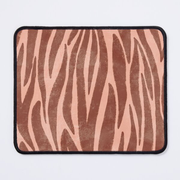 Item preview, Zebra stripes in mocha mousse brown and pink designed and sold by SJAPhoto.