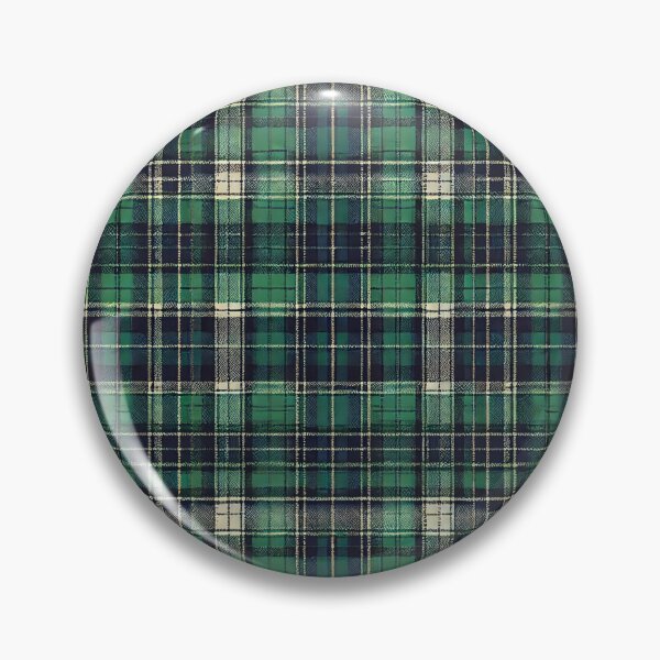 Item preview, Highland Tartan: A Timeless Green & Navy Plaid designed and sold by Meta2Physical.