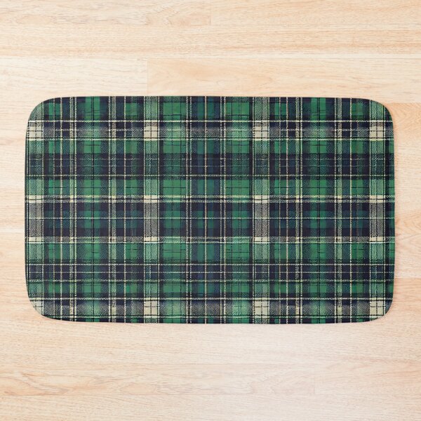 Item preview, Highland Tartan: A Timeless Green & Navy Plaid designed and sold by Meta2Physical.
