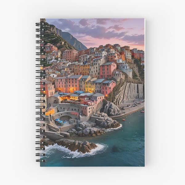 Item preview, Manarola, Italy: Golden Sunset Over Colorful Cliffs designed and sold by LSVart.