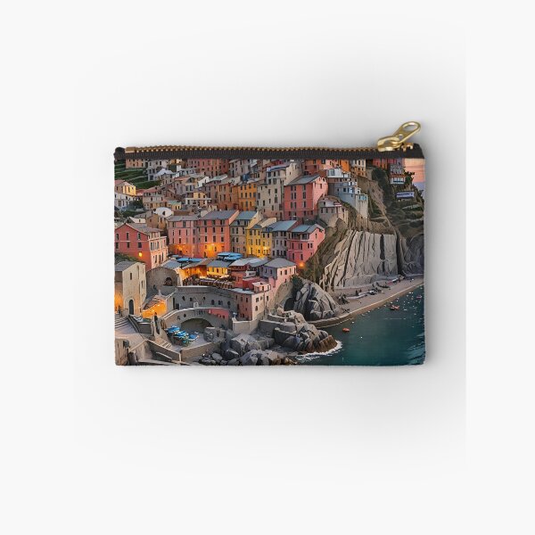 Item preview, Manarola, Italy: Golden Sunset Over Colorful Cliffs designed and sold by LSVart.