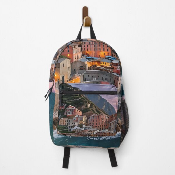 Item preview, Manarola, Italy: Golden Sunset Over Colorful Cliffs designed and sold by LSVart.