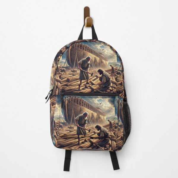 Item preview, "Make Thee an Ark of Gopher Wood" – Noah Begins the Ark Verse: Genesis 6:14 (KJV) designed and sold by Meta2Physical.