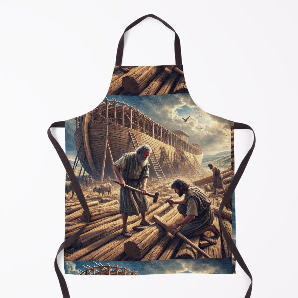 Item preview, "Make Thee an Ark of Gopher Wood" – Noah Begins the Ark Verse: Genesis 6:14 (KJV) designed and sold by Meta2Physical.