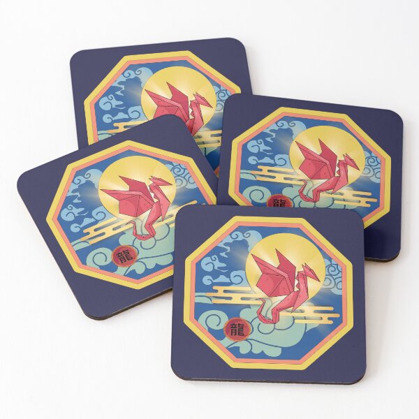 Item preview, Origami Dragon in the Sky – Asian Inspired Geometric Art designed and sold by mycreastyle.