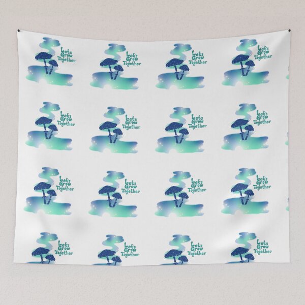 Item preview, Let's Grow Together – Fantasy Mushroom Design designed and sold by KA-Design-Art.