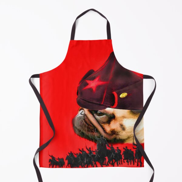 Artikelvorschau, Mops. Rote Armee. Collage. entworfen und verkauft von fishwithout.