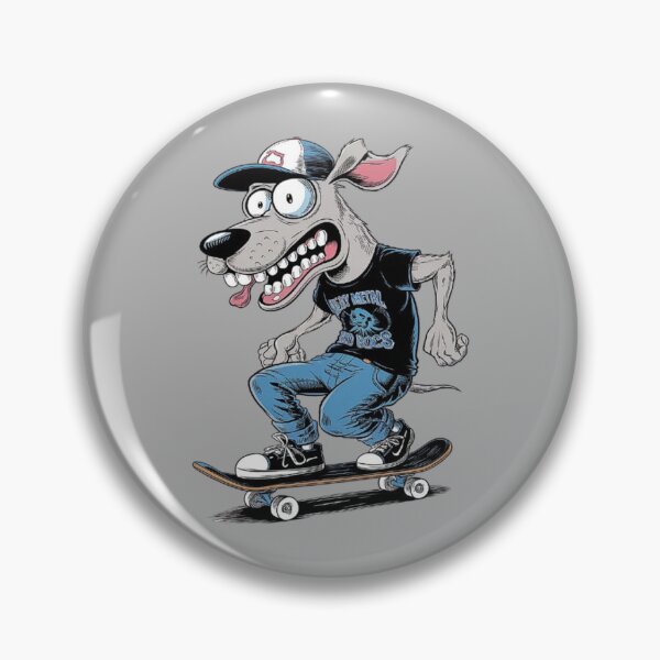Artikelvorschau, Skater Dog – Grunge-Cartoon-Stil mit urbanem Touch entworfen und verkauft von love3617.