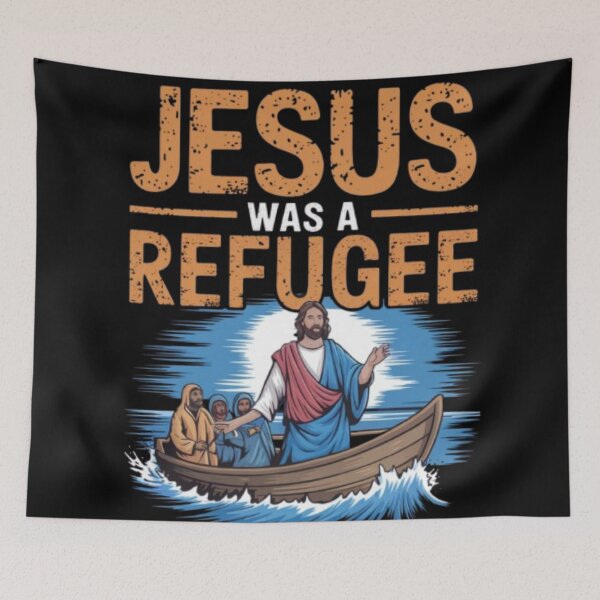 Item preview, Jesus was a refugee  designed and sold by Obinne.