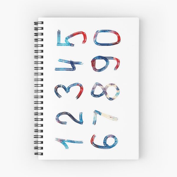 Item preview, Un conjunto de números desde cero. Texto sobre un fondo abstracto. Diseño de palabras. designed and sold by fishwithout.