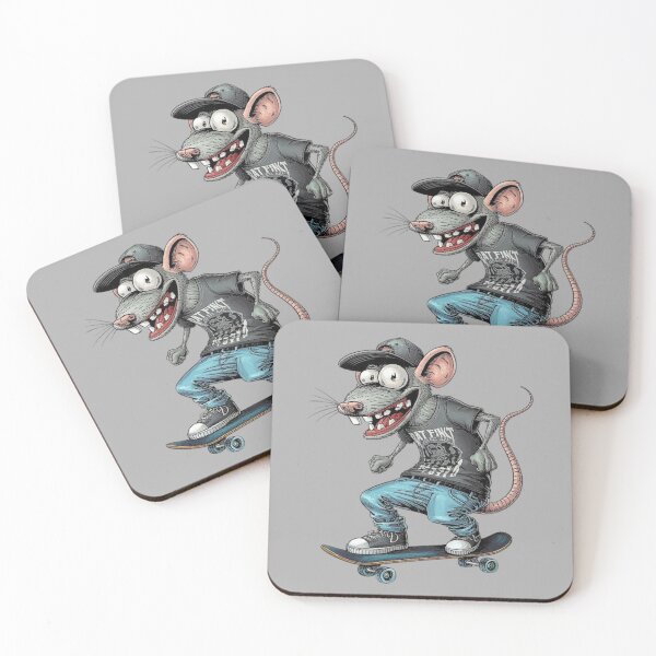 Item preview, Punk Rock Skater Rat – Underground Grunge Cartoon Art designed and sold by love3617.