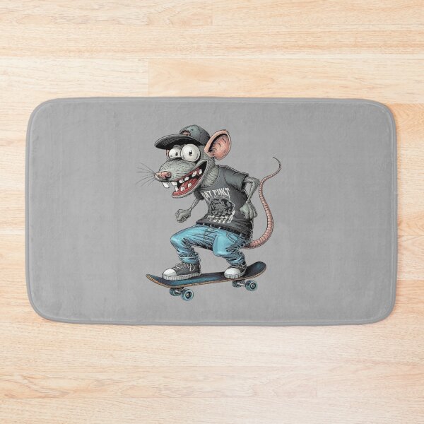 Item preview, Punk Rock Skater Rat – Underground Grunge Cartoon Art designed and sold by love3617.