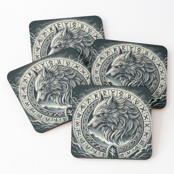 Item preview, Fenrir – The Viking Wolf of Norse Mythology designed and sold by RavenRunes.