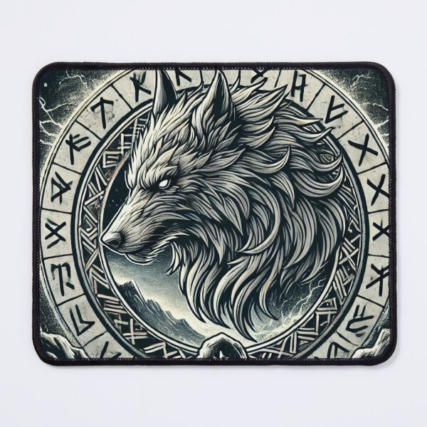 Item preview, Fenrir – The Viking Wolf of Norse Mythology designed and sold by RavenRunes.
