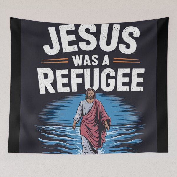 Item preview, CUTE JESUS WAS A REFUGEE  designed and sold by Obinne.