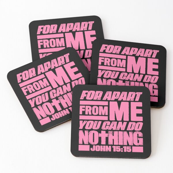Item preview, John 15:5 For Apart From Me You Can Do Nothing designed and sold by plushism.