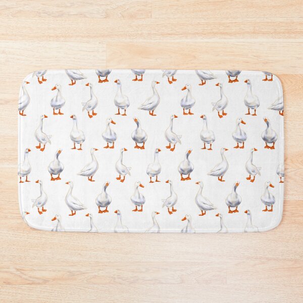 Item preview, Seamless pattern of white ducks designed and sold by Nastasiakhmnk.