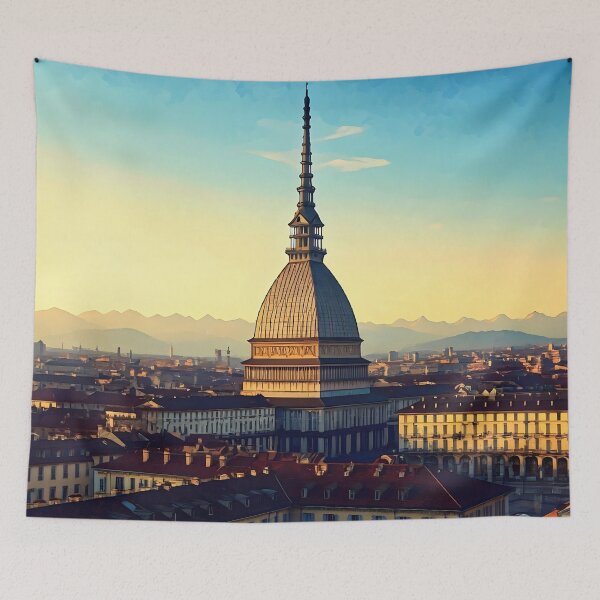 Item preview, Mole Antonelliana: Sunset Splendor in Turin designed and sold by LSVart.