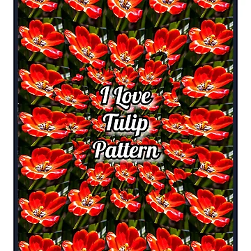 Artwork thumbnail, Red Tulips Pattern by Patternflower
