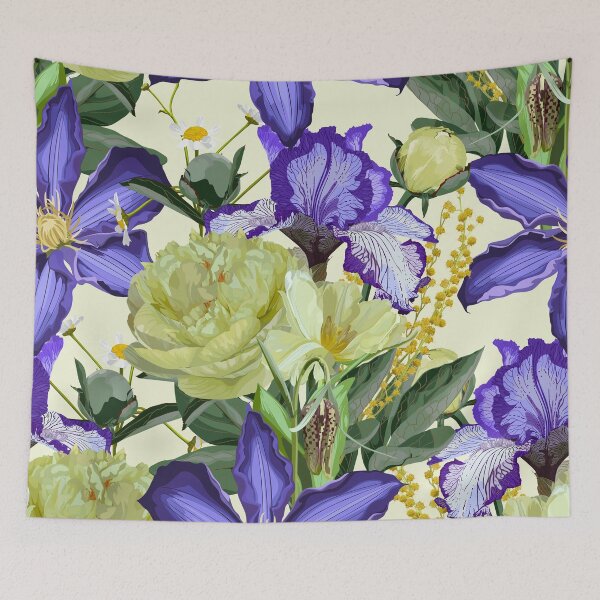 Item preview, Floral seamless pattern with summer and spring plants. designed and sold by MatyKotiv.