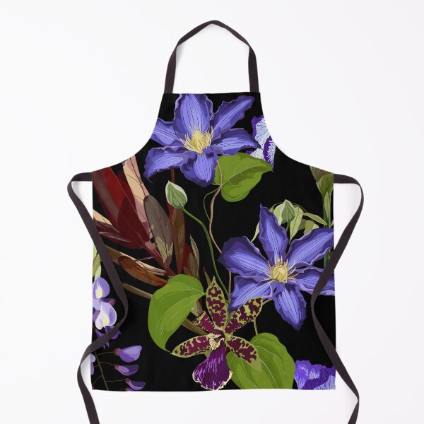 Item preview, Tropical floral seamless pattern with orchids and iris flowers. designed and sold by MatyKotiv.